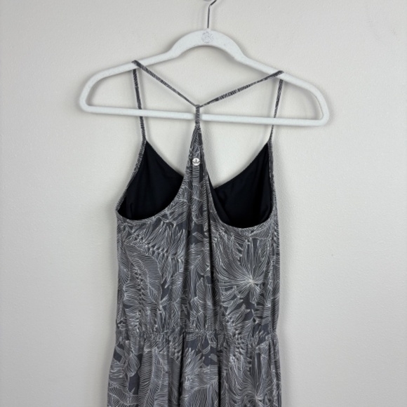 Prana Ayla Dress in Gray Leaf Pattern - Size Medium - Picture 8 of 8
